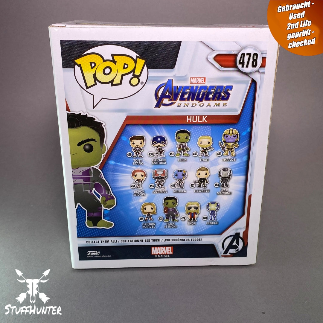 FUNKO POP Marvel Avengers HULK 478 OVP 2nd Life IDB18 STUFFHUNTER