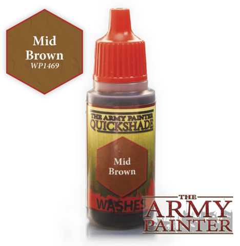 The Army Painter: Warpaint Mid Brown (Wash) (18ml Flasche) - STUFFHUNTER