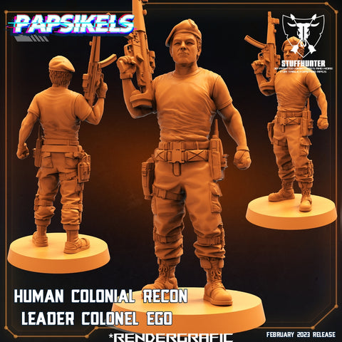 Human Colonial Recon Leader Colonel Ego