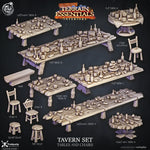 Taverne Set - Table and Chairs - Terrain Interiors - STUFFHUNTER