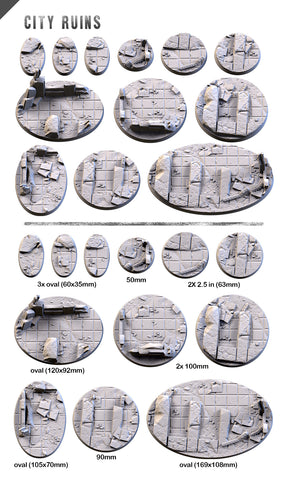 City Ruins Bases (Rund / Oval) - STUFFHUNTER