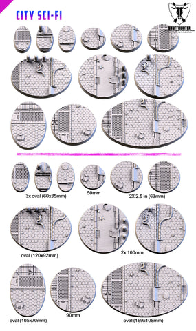 City Sci-Fi Bases (Rund / Oval) - STUFFHUNTER