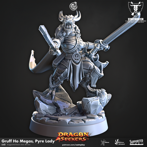 Gruff Ho Megas, Pyre Lady - Dragonseekers - STUFFHUNTER