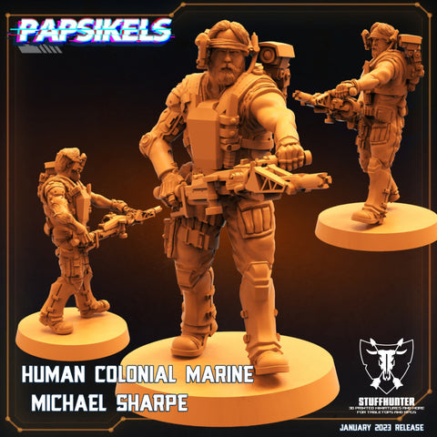 Human Marine Michael Sharpe - Colonial Troopers - STUFFHUNTER