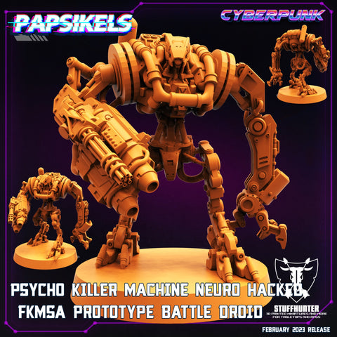Psycho Killer Maschine Neuro Hacked FKMSA Prototype Battle Droid - STUFFHUNTER