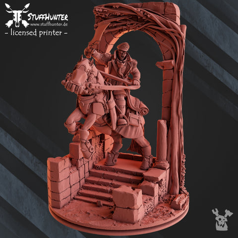 Steam Guard - Cavalry Lord Commissar with Base - STUFFHUNTER