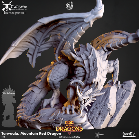 Tanvaala Mountain Red Dragon - Rise of the Dragons - STUFFHUNTER