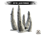 Alien Terrain Gelände - Auswahl unbemalt - STUFFHUNTER