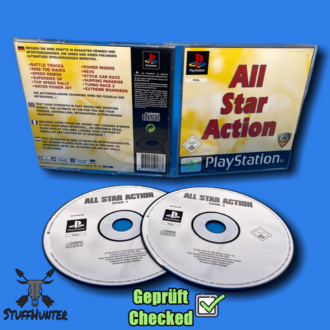 All Star Action - PS1 - Geprüft - USK0 * Sehr gut - STUFFHUNTER