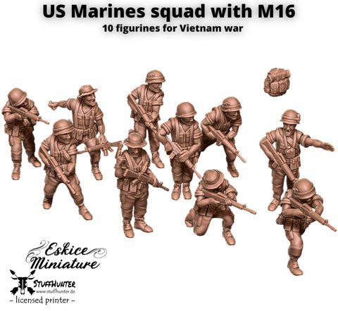 US Marines Squad with M16 (10) - STUFFHUNTER