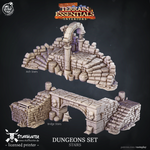 Dungeon Set - Stairs - Terrain Essentials Interiors - STUFFHUNTER