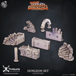 Dungeon Set - Stairs - Terrain Essentials Interiors - STUFFHUNTER