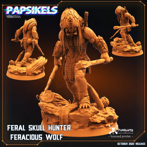 Feracious Wolf - Feral Skull Hunter - STUFFHUNTER