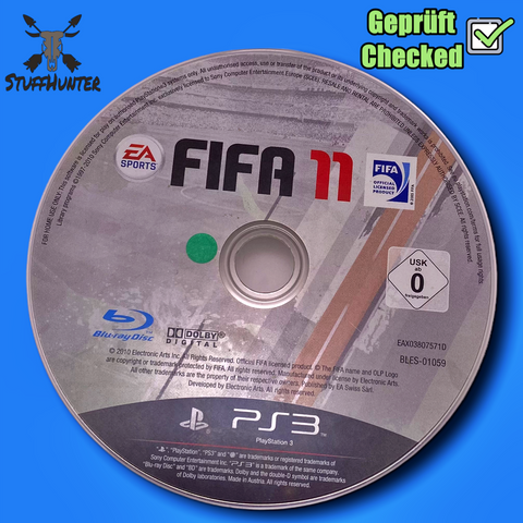 FIFA 11 - PS3 - Geprüft - USK0 | Disc Only * Sehr gut - STUFFHUNTER