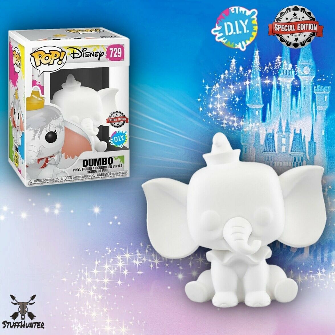 Funko POP! Disney Dumbo # 729 - Special Edition D.I.Y. White – NEU ...