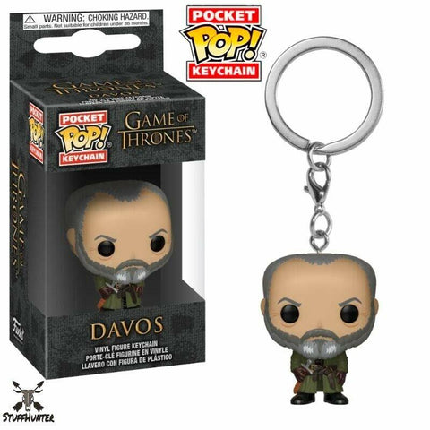 FUNKO POP! Game of Thrones DAVOS Pocket Keychain Schlüsselanhänger – Neu - STUFFHUNTER