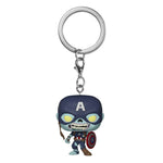 FUNKO POP! Marvel What If...? Zombie Captain America - Pocket Keychain - Neu - STUFFHUNTER