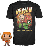 Funko POP! Masters of the Universe HE-MAN & Tee T-Shirt (Size M) Exklusiv - STUFFHUNTER