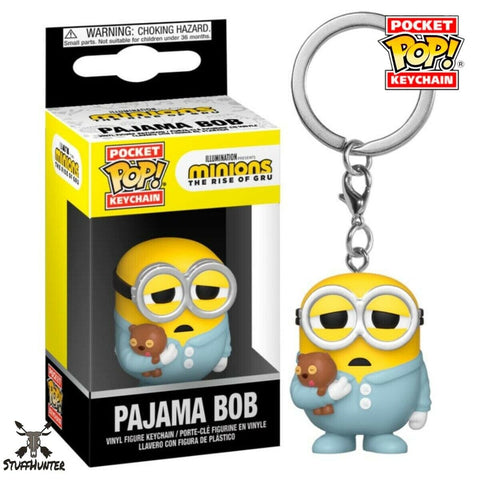 FUNKO POP! Minions Pajama Bob - Pocket Keychain - Neu - STUFFHUNTER