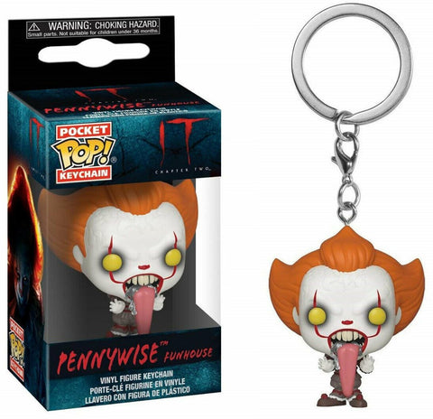 FUNKO POP! Pennywise IT 2 Funhouse Pocket Keychain Schlüsselanhänger – NEU - STUFFHUNTER