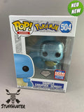 Funko POP! Pokemon Schiggy Squirtle Carapuce # 504 - 2021 Convention Exklusive Diamond - Neu - STUFFHUNTER