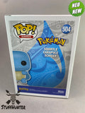 Funko POP! Pokemon Schiggy Squirtle Carapuce # 504 - 2021 Convention Exklusive Diamond - Neu - STUFFHUNTER