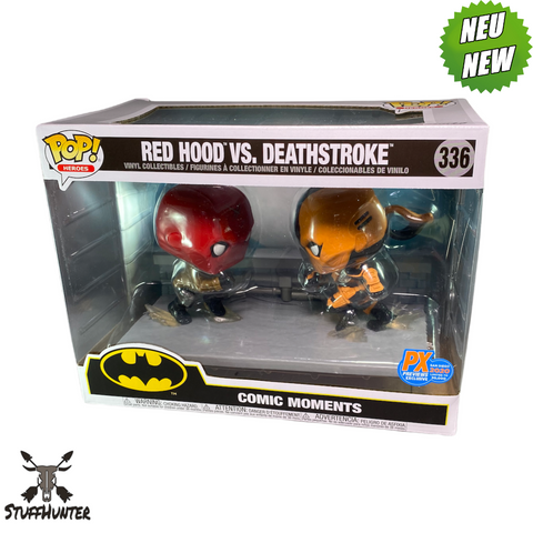 Funko POP! Red Hood VS Deathstroke # 336 - Comic Moments Exklusiv - Neu - STUFFHUNTER