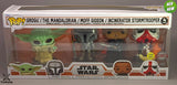 Funko POP! Star Wars Grogu Mandalorian Gideon Stormtrooper 4 PACK - Glow - NEU - STUFFHUNTER