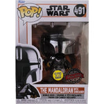 Funko POP! Star Wars The Mandalorian with Darksaber # 491 - Special Glow - Neu - STUFFHUNTER