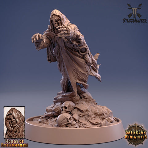 Horde of Dreadmarsh - The White Strangler Untoter Skelett - 28-32mm 75mm - STUFFHUNTER