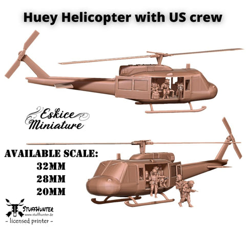 Huey Helicopter with US Crew - STUFFHUNTER