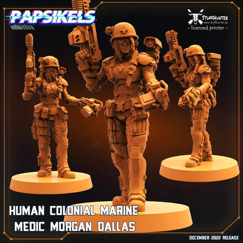 Human Colonial Marine Medic Morgan Dallas - Colonial Troopers - STUFFHUNTER