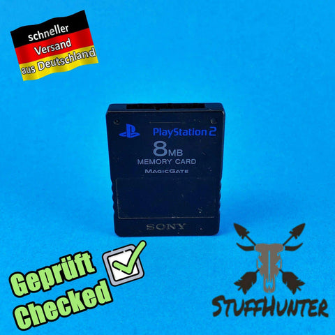 Memory Card 8 MB Megabyte Magic Gate - PS2 - Geprüft - STUFFHUNTER