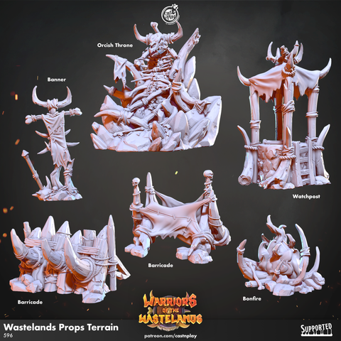 Orc Terrain Props Bits - Warriors of the Wastelands - STUFFHUNTER