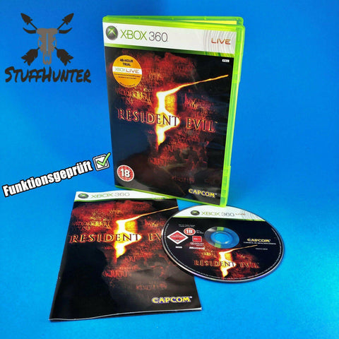 Resident Evil 5 - Xbox 360 - Geprüft - USK18 * Gut - STUFFHUNTER