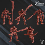 Robot Legion - Lynchguards Command Squad Warscythe (5) - STUFFHUNTER