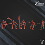 Robot Legion - Lynchguards Command Squad Warscythe (5) - STUFFHUNTER