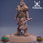 Sentinels of the Eastern Peaks - Gasca Jaggedaxe - 28-32mm 75mm - STUFFHUNTER