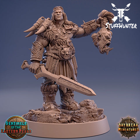 Sentinels of the Eastern Peaks - Silas of the Eastern Peaks - 28-32mm 75mm - STUFFHUNTER