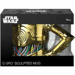 Star Wars C-3PO 3D Arm Tasse Kaffee Becher Keramik - 330ml - Gold - STUFFHUNTER