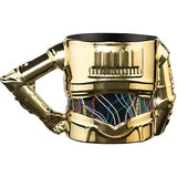 Star Wars C-3PO 3D Arm Tasse Kaffee Becher Keramik - 330ml - Gold - STUFFHUNTER