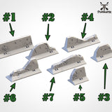 Straßenbarrikaden Terrain Gelände Zubehör - Auswahl unbemalt - STUFFHUNTER