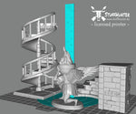 Tempel Set - Treppe Fackel Statue Bits - Terrain Essentials Interiors - STUFFHUNTER