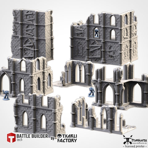 Temple Ruins Terrain Gelände - Auswahl unbemalt - STUFFHUNTER