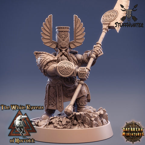 The White Ravens of Norrokk - Elder Thane Rauban Slicer - 32mm 75mm - STUFFHUNTER