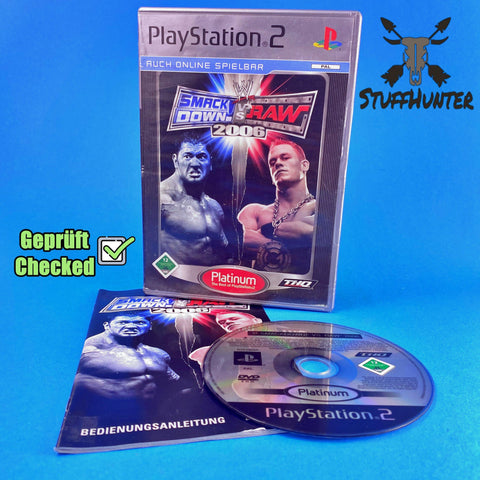 WWE Smackdown vs. Raw 2006 [Platinum] - PS2 - Geprüft - USK12 * Akzeptabel - STUFFHUNTER