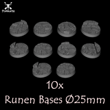 Zwergen Runen Rundbase (10) Ø25mm - STUFFHUNTER